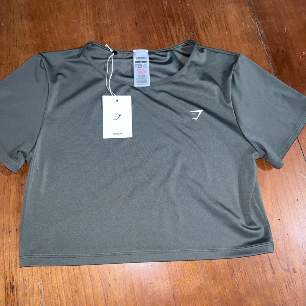 Gymshark Women's Khaki Crop Top